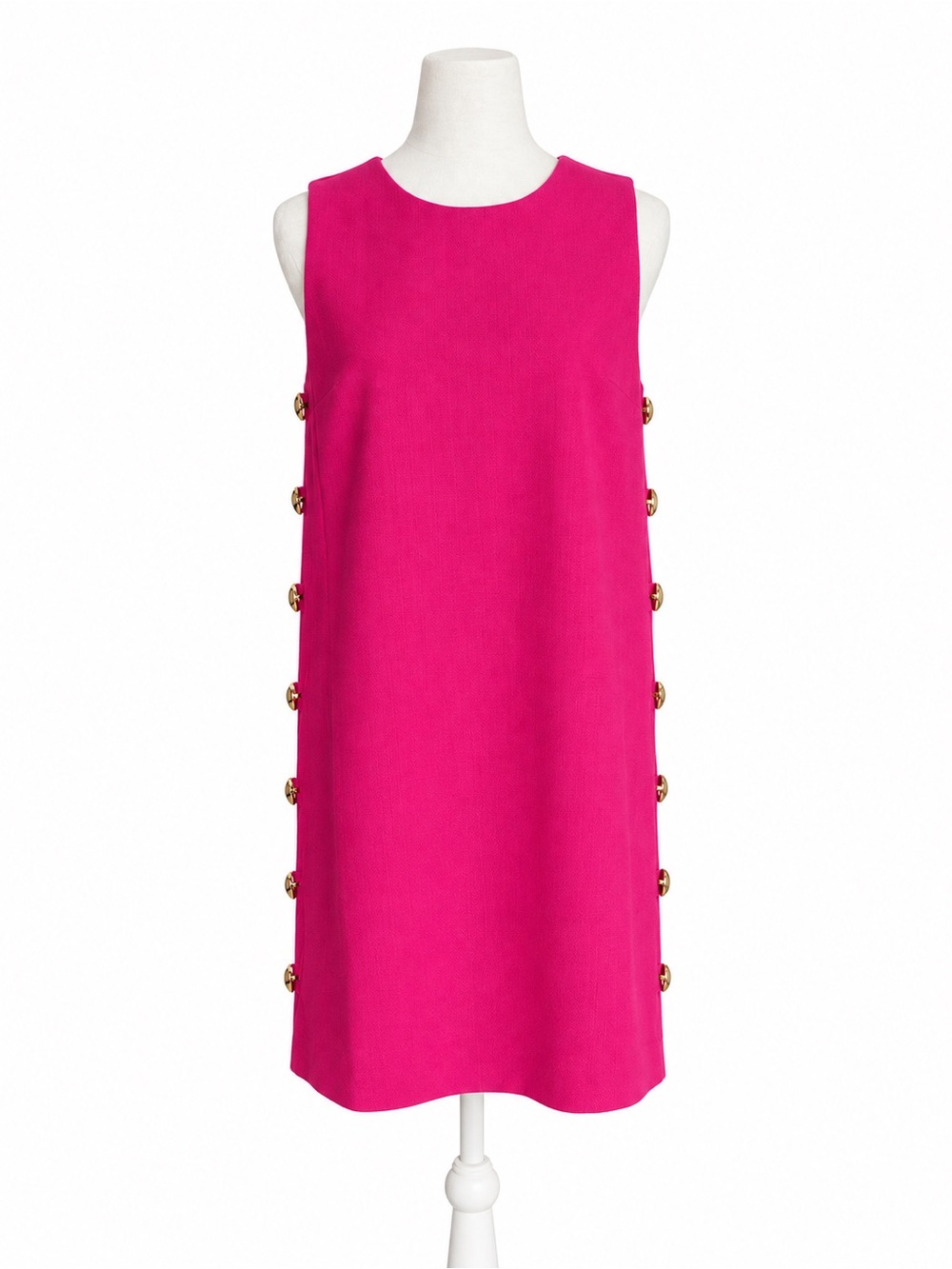 Hyacinth House Pink Side Gold Button Shift Mini Dress NWT Size XXS Tuckernuck